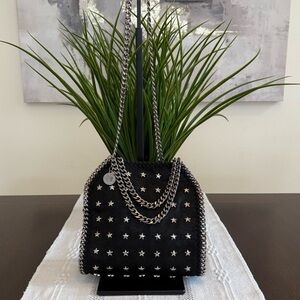 Stella McCartney Falabella Ltd Edition Fold Over Studded Shaggy Deer Mini